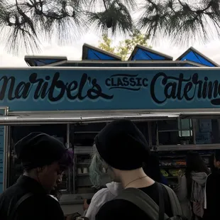 people standing outside