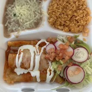 Enchiladas Plate
