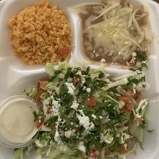 Pollo Flautas Plate