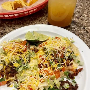 Carnitas, barbacoa, and al pastor tacos!