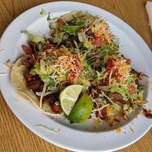 Al Pastor, Carnitas, and Carne Asada tacos