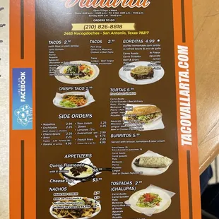 Sides Togo menu