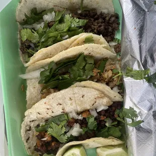 Tacos (pork,chicken,beef)