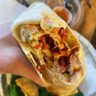 Pastor Burrito.  It was really big, and good, but I expected more pastor and less "other" ingredients.