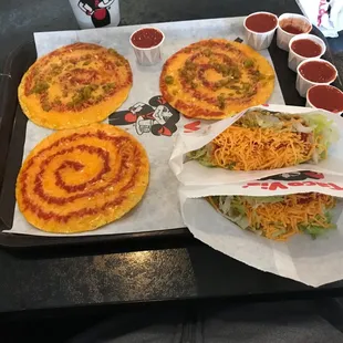 Famous taco via  nachos and tacos ! Food was excellent as always !