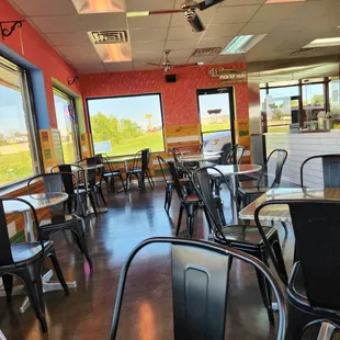 Dining area. Plenty of seating. But come early because it gets really busy!