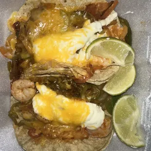 Shrimp tacos
