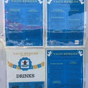 Menu  - customizable anyway you like!