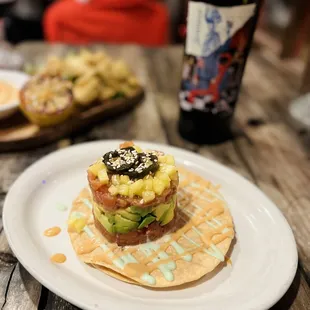 Tuna Crudo Tostada