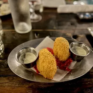 Seafood stuffed jalapeños