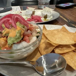 Ceviche with Totopos