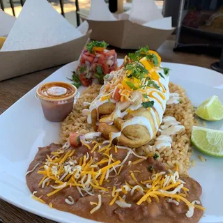 Grilled Chicken Chimichanga