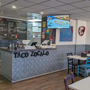 the interior of a restaurant