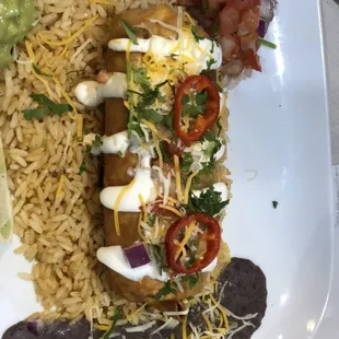 Pulled Chicken Chimichanga