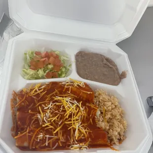 Beef Red Enchiladas