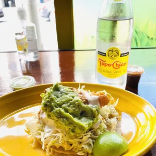 *Baja Fish Taco with guac