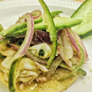 Tostada aguaschiles. Delicious.