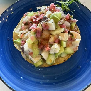 Tostada marisco