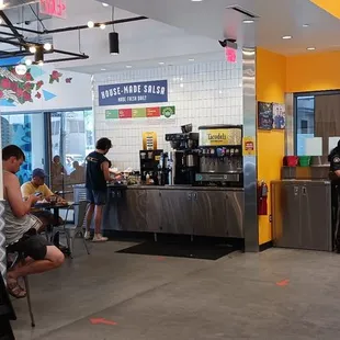Inside of the restaurant