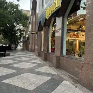 Outside