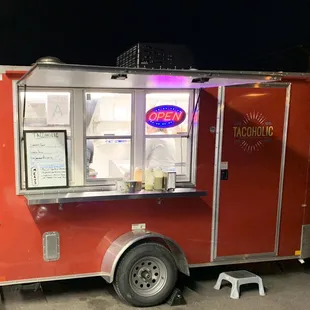 Outside of the trailer