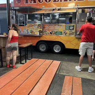 A taco truck with a permanent spot!