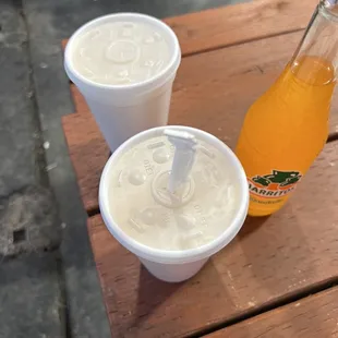Horchata and jarritos