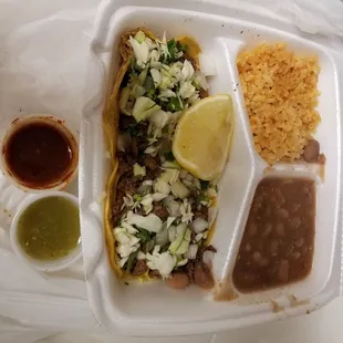 2 Taco Plate