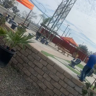 Outside area