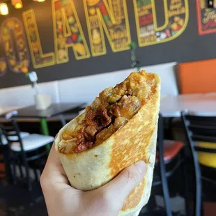 El Máximo Burrito  Only half!
