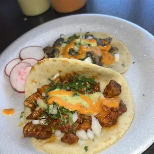 Al Pastor Taco with house sauces