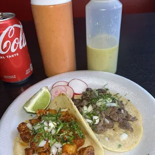 Asada &amp; Al Pastor Steet tacos