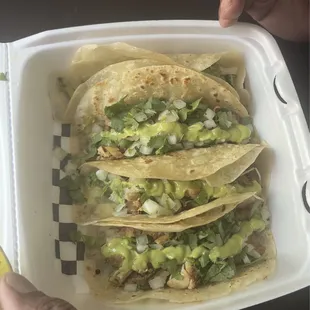 Pollo tacos