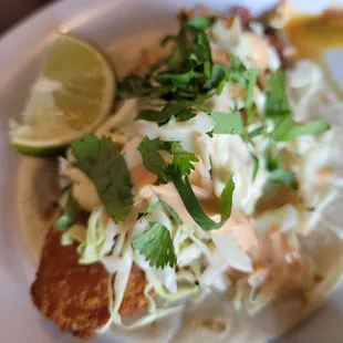 Delicious fish taco