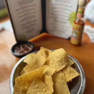 You know I'm going to put my art photos in! I have to say I really enjoy the chips and salsa here!