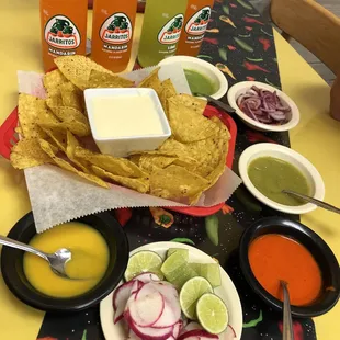 Jarritos and Queso Fundido