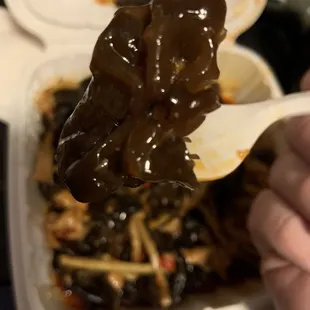 Black fungus. Literally had to call and ask what it was after my food was delivered.