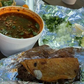 Birria Ramen W/Taco