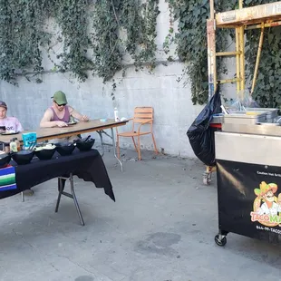 Great spread and setup. All the fixings for a prefect taco