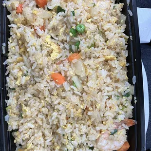 Small Shrimp Fried Rice with 7 pieces of shrimp!