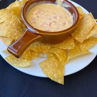 Queso and chips-Delicious