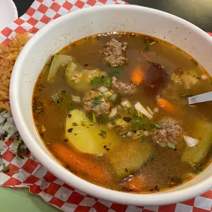 Mexican Meatball Soup