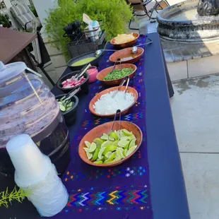 Our delicious condiments!!