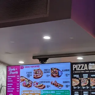 Closeup of menu in October 2024