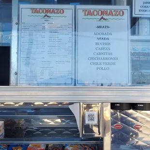 the menu and prices of the restaurant