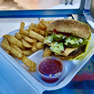 Cheeseburger and Fries