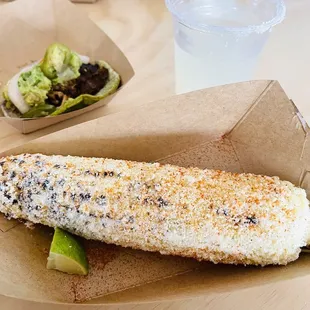 Elote with lemon aioli