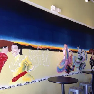Mural by a local artist, Cecil Coronado.