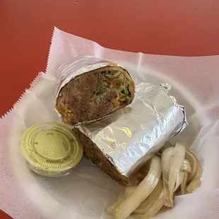 Shredded Beef Burrito