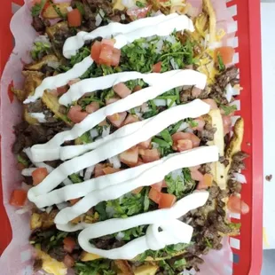 Loaded azada fries